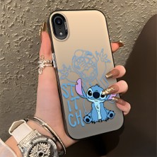 HONTINGA iPhone Xr ile Uyumlu Kılıfı Silikon Kenar Sert Arka Düşüme Önleyici Basitlik Anti Düşme Kamera Korumali Stitch Desen Telefon Kılıfı Kadın ve Erkek Için Uygundur K1-0083