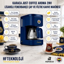 Karaca x Fenerbahçe Lisanslı Just Coffee Aroma 2 In 1 Filtre Kahve ve Çay Demleme Makinesi
