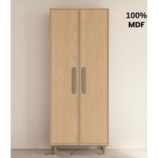 Flances Karanfil Mdf 2 Kapak Ayaklı Tasarım Gardırop