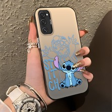 HONTINGA Samsung Galaxy S20 Fe ile Uyumlu Kılıfı Silikon Kenar Sert Arka Düşüme Önleyici Basitlik Anti Düşme Kamera Korumali Stitch Desen Telefon Kılıfı Kadın ve Erkek Için Uygundur K1-0083