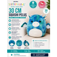 Squishmallows Mavi Ejderha Dominic 30CM Peluş Oyuncak