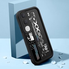 HONTINGA Vıvo Y31 5g ile Uyumlu Kılıfı Düşüme Önleyici Basitlik Anti Düşme Kamera Korumali Şirin Kedi Yaratıcı Siyah Desen Yumuşak Silikon Telefon Kılıfı Kadın ve Erkek Için Uygundur K2-0154
