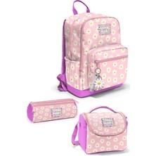 Coral High Papatya Desenli 3’lü Okul Çanta Seti SET0133224