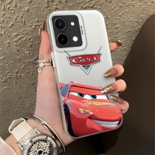 HONTINGA Vivo Y28 ile Uyumlu Kılıfı Silikon Kenar Sert Arka Düşüme Önleyici Basitlik Anti Düşme Kamera Korumali Araba Desen Telefon Kılıfı Kadın ve Erkek Için Uygundur K1-0085
