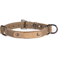 Petsuit   Köpek Boyun Tasması - %100 Deri- 3 Beden- Vizon