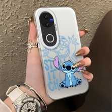 HONTINGA Vivo V50 ile Uyumlu Kılıfı Silikon Kenar Sert Arka Düşüme Önleyici Basitlik Anti Düşme Kamera Korumali Stitch Desen Telefon Kılıfı Kadın ve Erkek Için Uygundur K1-0083
