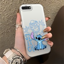HONTINGA iPhone 7 Plus ile Uyumlu Kılıfı Silikon Kenar Sert Arka Düşüme Önleyici Basitlik Anti Düşme Kamera Korumali Stitch Desen Telefon Kılıfı Kadın ve Erkek Için Uygundur K1-0083