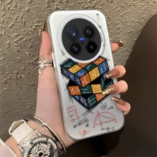 HONTINGA Vivo X200 Pro ile Uyumlu Kılıfı Silikon Kenar Sert Arka Düşüme Önleyici Basitlik Anti Düşme Kamera Korumali Küp Oyunu Desen Telefon Kılıfı Kadın ve Erkek Için Uygundur K1-0087
