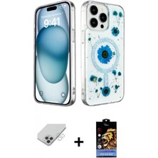 Pileli Store Pilelistore™ iPhone 14 Pro Max Kılıf Kozmos Doku - Siyah Buffer Hayalet Cam Ekran Koruyucu + Band Metal Kamera Lens - Gs