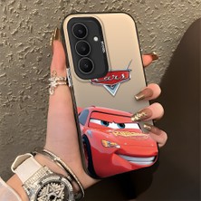 HONTINGA Samsung Galaxy S25 Fe ile Uyumlu Kılıfı Silikon Kenar Sert Arka Düşüme Önleyici Basitlik Anti Düşme Kamera Korumali Araba Desen Telefon Kılıfı Kadın ve Erkek Için Uygundur K1-0085