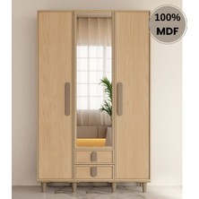Flances Karanfil 3 Kapak Mdf Ayaklı Tasarım Gardırop