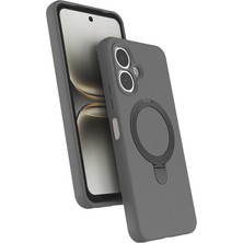 Roketcim Tecno Spark Go 2 Kılıf M-Safe Şarj Özellikli Standlı Samara Kapak