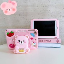 Five-E Apple iPad Air 11 Inc M2 (2024) Çocuklar Için Yatay Standlı Soft Silikon Sweet Kılıf A2902 A2903