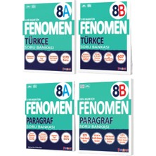 Fenomen Yayıncılık 8. Sınıf Türkçe A-B ve Paragraf A-B Soru Bankası