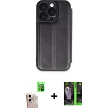 Pileli Store Pilelistore™ iPhone 16 Pro Max Kılıf Zirve Yansıma Serisi - Şeffaf 360 Full Body Arka Koruyucu + Raze Metal Kamera Lens - Nlgy