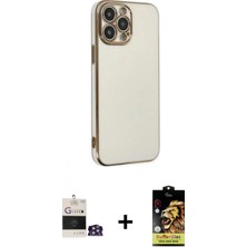 İlk El Grup Pilelistore™ iPhone 14 Pro Max Kılıf Yankı Serisi - Siyah Buffer Cam Ekran Koruyucu + Bilvis Titan Kamera Lens - Gs
