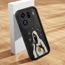 HONTINGA Oppo Find X9 Pro 5g ile Uyumlu Kılıfı Düşüme Önleyici Basitlik Anti Düşme Kamera Korumali Şirin Kedi Yaratıcı Siyah Desen Yumuşak Silikon Telefon Kılıfı Kadın ve Erkek Için Uygundur K2-0154