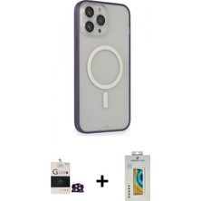 Pileli Store Pilelistore™ iPhone 14 Pro Max Kılıf Siluet Işık Koleksiyonu - Siyah Polymer Nano Ekran Koruyucu + Bilvis Titan Kamera Lens - Gd