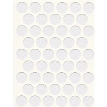 Armüz Yapışkanlı Vida Tapası (Beyaz) 10 mm