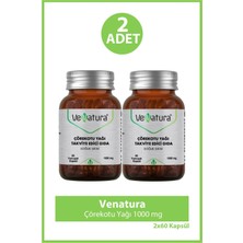 Venatura Çörekotu Yağı 1000 Mg 60 Yumuşak Kapsül 2 Adet