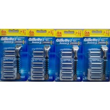 Gillette Sensör3 24 Yedek Başlık Tüm Ciltler İçin 3 Bıçaklı Hassas Tıraş Deneyimi