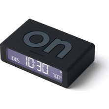 Lexon Flip Mini Şarj Edilebilir Alarm Saat Siyah