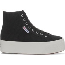 Superga 2708 Hi Top Kadın Siyah Bilekli Sneaker