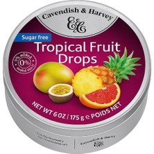 Cavendish & Harvey Tropical Fruit Drops (Tropik Meyve) Şekersiz 175 gr *1'li