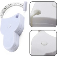 Ergonomik Pim Kilitli Otomatik Vücut Ölçüm Mezurası - Fitness, Diyet ve Terzi Bandı (Çift Taraflı)