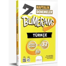 Günay Yayınları 7. Sınıf Bumerang Türkçe 32 Haftalık Denemeler (Yeni Müfredat)