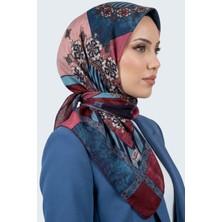 Hadiora Kadın Mavi Etnik Desenli Dikişli Yazma
