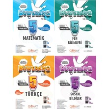 Günay Yayınları 5.sınıf Bumerang Matematik + Türkçe + Fen Bilimleri + Sosyal Bilgiler 4 Kitap