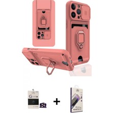 Pileli Store Pilelistore™ iPhone 14 Pro Max Kılıf Vadi Form Prime - Siyah Bilvis 3D Mat Cam Ekran Koruyucu + Bilvis Titan Kamera Lens - Gd