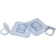 Marsilyan 4 Parça Raf Ayak Aparatı Şeffaf Pvc Yapışkanlı (K95)