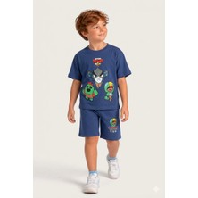 Cg Kids Brawl Stars Erkek Çocuk Tshirt & Şort Alt Üst Takım