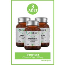 Venatura Çörekotu Yağı 1000 Mg 60 Yumuşak Kapsül 3 Adet