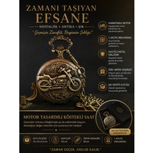 Tekno Hediye Motor Tasarımlı, Antika Köstekli Saat ,nostaljik Zincirli Metal Cep Saati ,erkek Hediyelik Vintage Tasarım Saat, Doğum Günü, Kişiye Özel