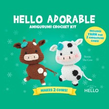 Hello Crafts Amigurumi Kiti, Mini Örgü Seti  İNEK