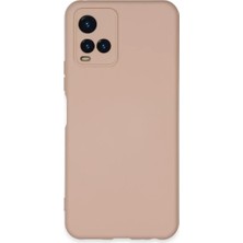 Vivo Y21S Kılıf Nano Içi Kadife Silikon  Pudra