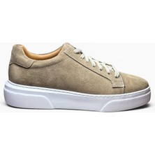 Alza %100 Hakiki Deri Erkek Sneaker Günlük Rahat Ayakkabı - Ultra Konfor Eva Taban - Lacivert Süet