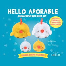 Hello Crafts Amigurumi Kiti, Mini Örgü Seti  TAVUK&CİVCİV