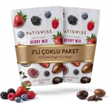 Patiswiss Berry Mix Draje, 60G x 2 Adet