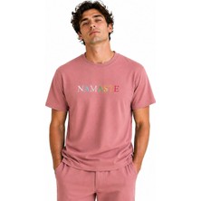 Yoga Zero Namaste Oversize Tişört / Unisex / Kalın Kumaş Rahat Kesim1