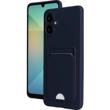Galaxy A06 Kılıf Kelvin Kartvizitli Silikon  Lacivert