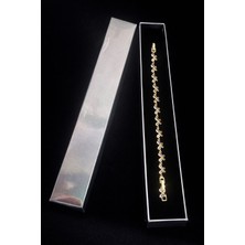 CM Jewelry 14K cm Vip Altın Kaplama Flora Royale Bileklik-Kuyumcu Işçiliği-Özel Kutulu Premium Tasarım