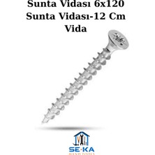 Seka Hand Tools Sunta Vidası 6X120 Sunta Vidası-12 cm VIDA-100 Adet(Pkt) - Vida