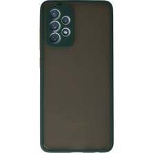 Durukar®  Samsung Galaxy A72 Kılıf Montreal Silikon Kapak - Koyu Yeşil