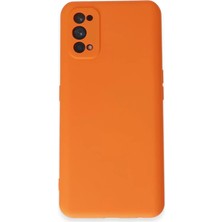 Realme 7 Pro Kılıf Nano Içi Kadife Silikon  Turuncu
