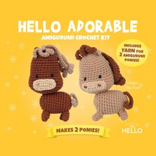 Hello Crafts Amigurumi Kiti, Mini Örgü Seti  PONİLER