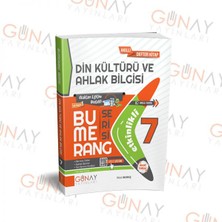 Günay Yayınları 7. Sınıf Din Kültürü ve Ahlak Bilgisi Bumerang Etkinlikli Soru Bankası